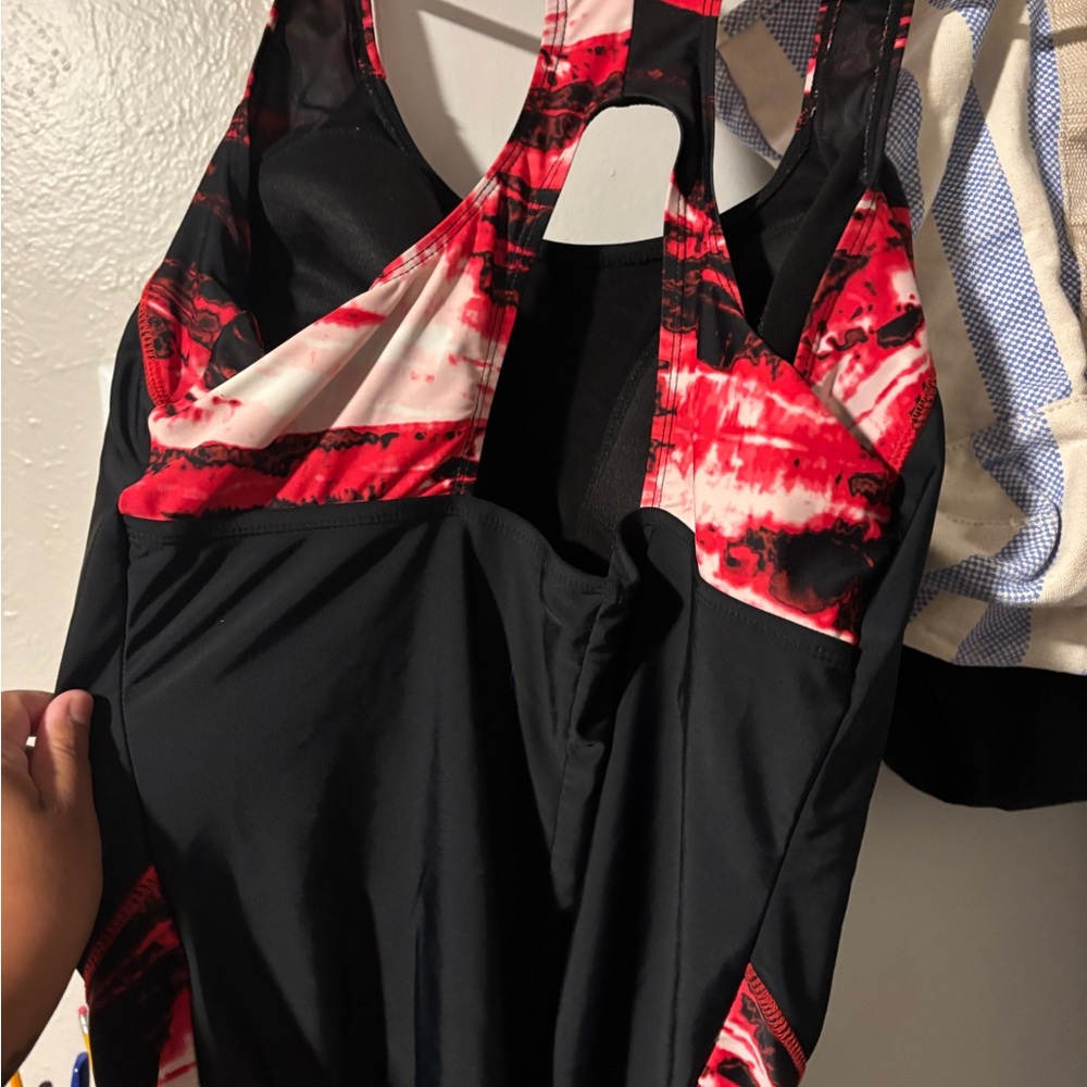 Red and Black Athletic Tank Top